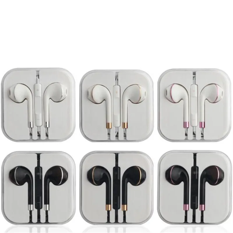 

High quality Subwoofer Stereo Bass Universal Wired 3.5mm Earphone With Microphone Mic For iphone Samsung Huawei Xiaomi Headset