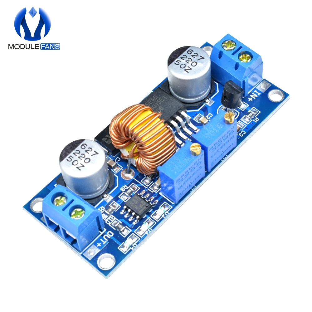 

5A Lithium Charger CV CC buck Step Down Power Supply Module LED Driver Drive Board Reverse Polarity Short Current Protection