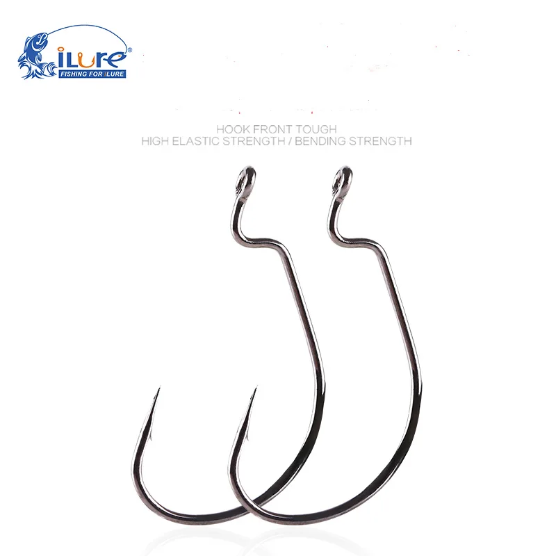 

FREE shipping ILURE Fishing Hook Scattered Hooks Barbed High Carbon Steel Texas Rig hooks Jig Circle 1/0 2/0 3/0 4/0 5/0 7/0