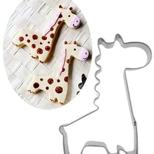 Инструменты для выпечки 1 шт. в форме жирафа, формы для печенья, принадлежности для выпечки, помадка, форма для торта, DIY, сахарное ремесло, 3D Кондитерские формочки для печенья