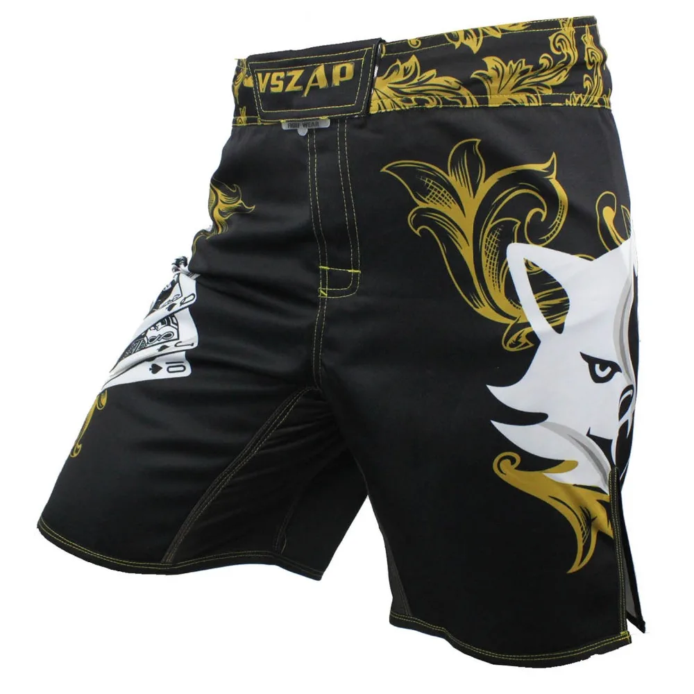 VSZAP мужские Муай Тай шорты pantalonetas ММА Боксерские BJJ шорты pantalon boxeo свободные Бои Шорты для фитнеса