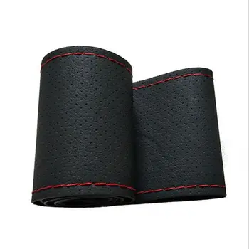 

Artificial Leather Auto Car Steering Wheel Cover Texture Soft General Wheel Cover Car Covers Car-styling with Needles and Thread