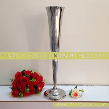 

27.5" Silver or Gold Wedding Table centerpiece Flower vase Wedding Decoration 10PCS/LOT
