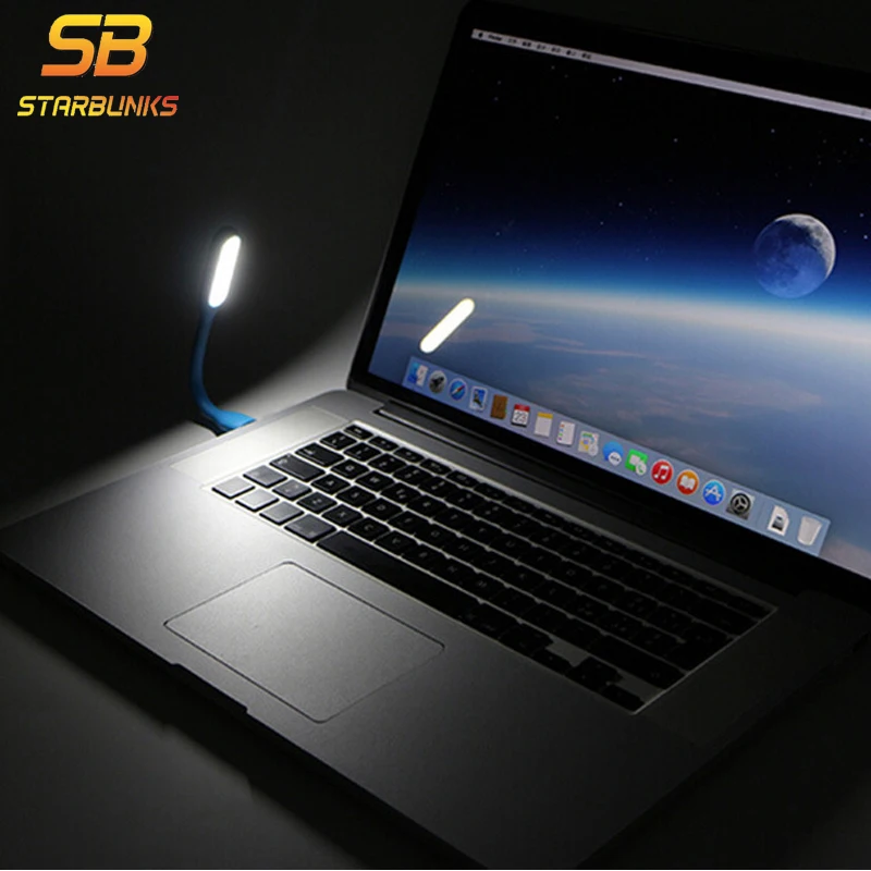 STARBUNKS 2PCS Mini USB Light Ultra Bright Flexible 1.2W DC 5V LED Lamp