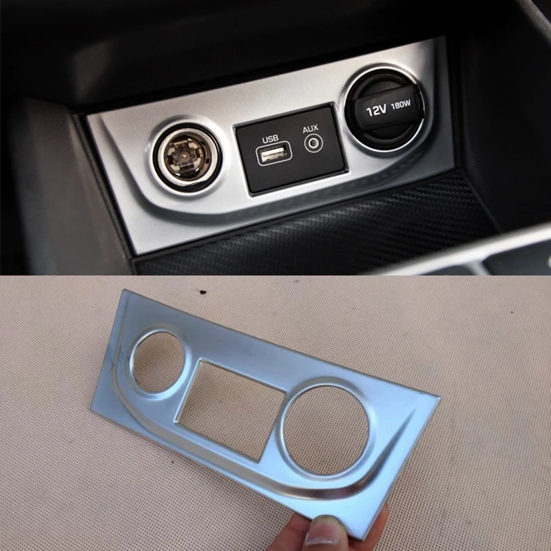 

For Hyundai Creta IX25 2015 2016 2017 ABS Matte Cigarette Lighter Cover Trim Decoration Interior Moulding 1Pcs Car Accessories