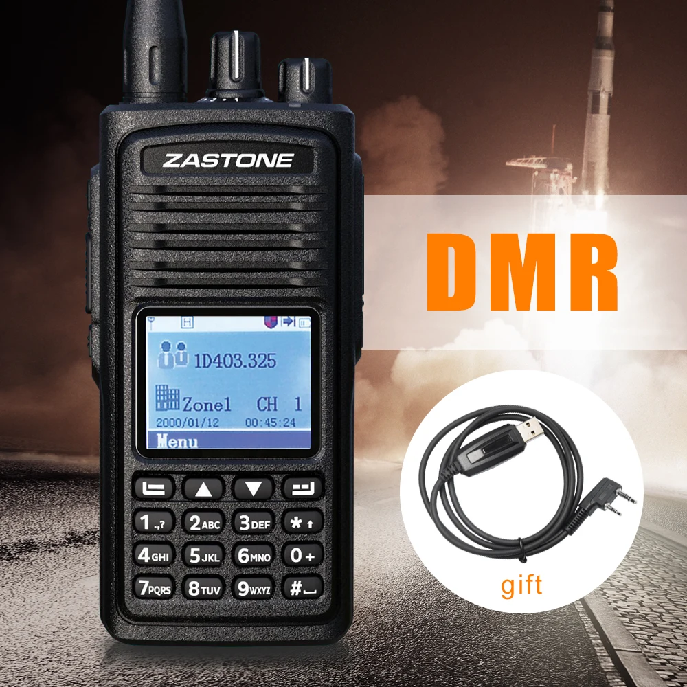 Zastone D900 двухстороннее радио UHF 400 480 мГц DMR цифровое 1000 каналов цифрового рация КВ