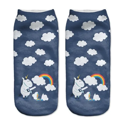 3D Plantlife cactus Women Creative Printed Socks Female Pug Chicken Funny Socks Burger Multicolor Fruit Socks Girl Graffiti 13