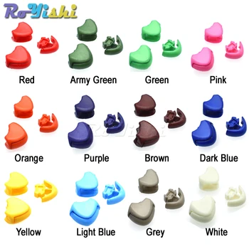 

12pcs/pack Colorful Plastic Zipper Pull Cord Ends Lock Stopper For Paracord/Clothing