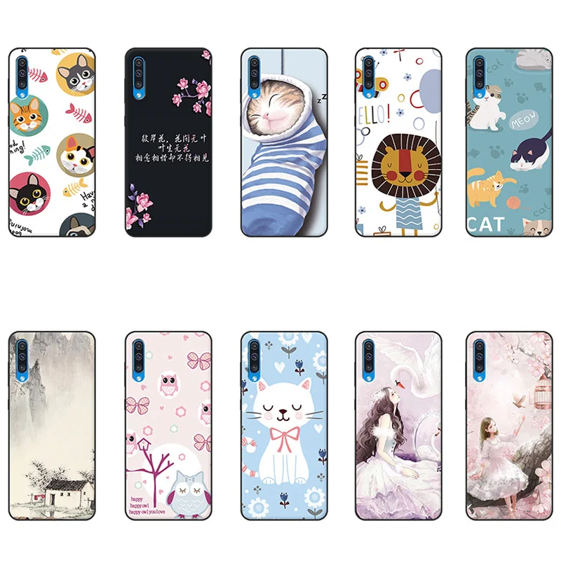 

For Samsung Galaxy A50 Case Cover Soft silicone TPU Phone Back Cases For Samsung A50 Case Protector Fundas Capas A 50 A505 A505F