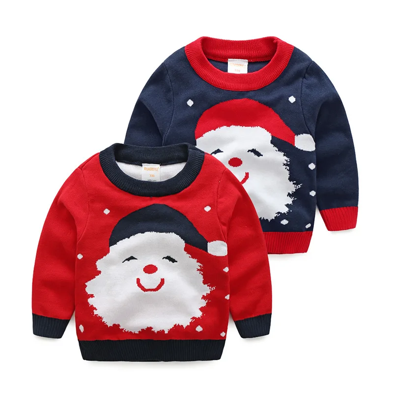 2016 Children Christmas Sweaters Kids New Cashmere Big Boy Winter