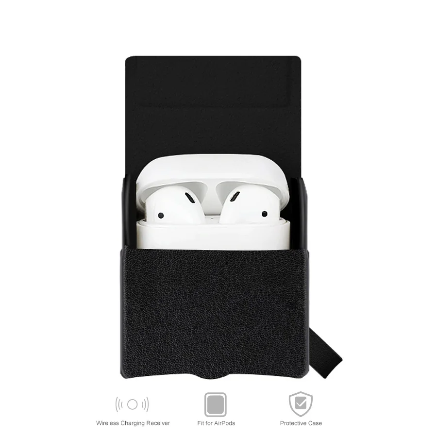 Чехол для Air Pods защитная сумка беспроводной зарядный приемник Qi Apple Pod подходит