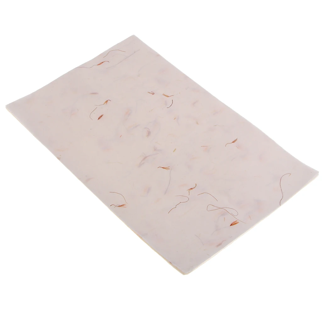 10 Pieces Vintage White Chinese Art Paper Xuan Paper for Origami Cards Making Letters Writing DIY Cards Making 