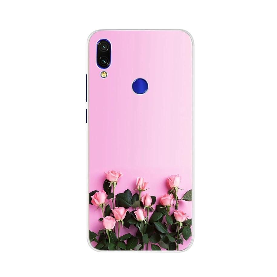 Для Xiaomi Redmi 7 Чехол для телефона задняя крышка для Xiaomi Redmi Note 7 Funda Мягкий Силиконовый ТПУ чехол s для Xiaomi Redmi7A Note7 Pro Чехол - Цвет: Оранжевый