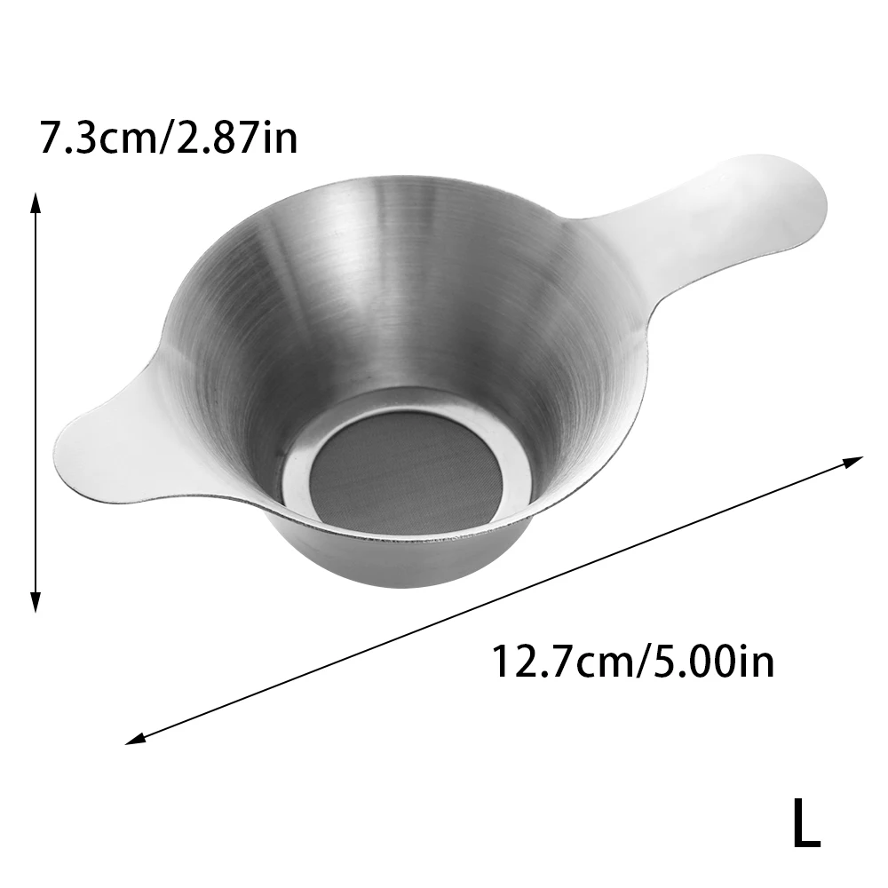 Ситечко для чая из нержавеющей стали тонкая сетка китайский кунг фу чайный лист Воронка фильтры кухонные принадлежности фильтр-Воронка для чая и кофе - Цвет: L