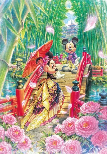 Mickey Mouse 20x25cm New Full Area Highlight Diamond Needlework Diy