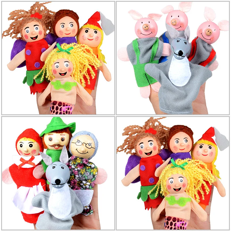 

Finger Puppets Hand Puppet for Kids Muppet Babies Marionette Plush Toys for Children Boys Christmas Gift 0-12-24-36 Months