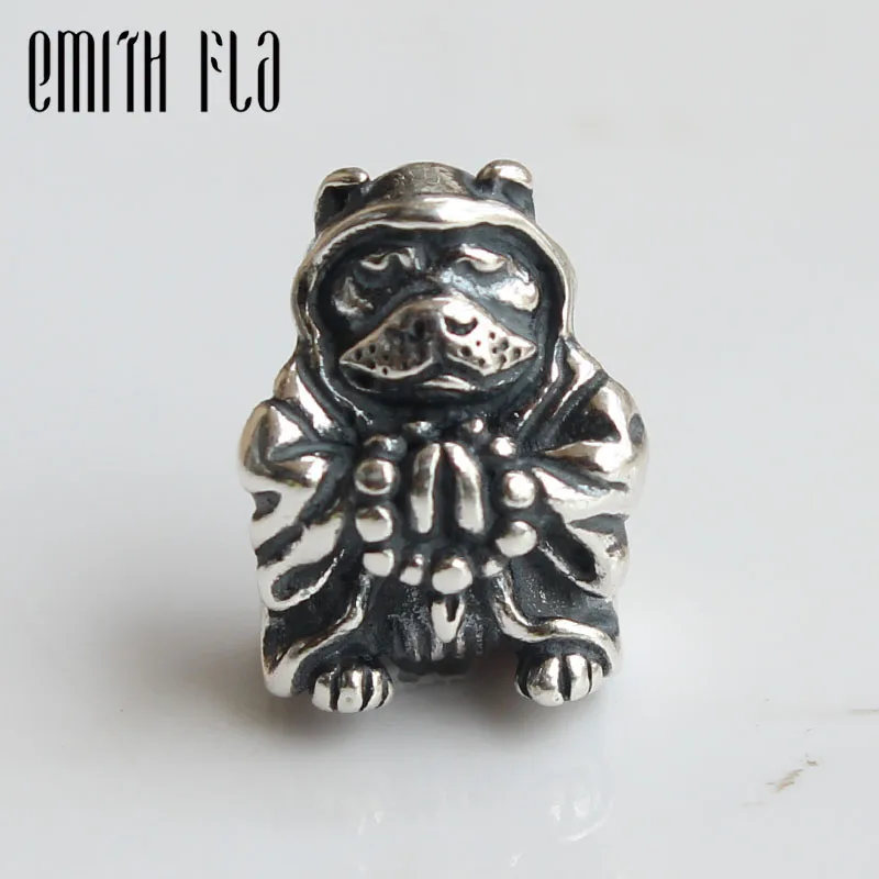 

Emith Fla Genuine 925 Sterling Silver Buddha Dog Charm Bead Fit for Troll Bracelet Jewelry Beads for Jewelry Making Wholesale
