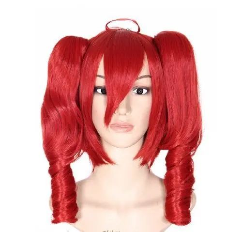 

2014 New Arrival Teto Cosplay Wig Woman Red Curly Cos Wigs