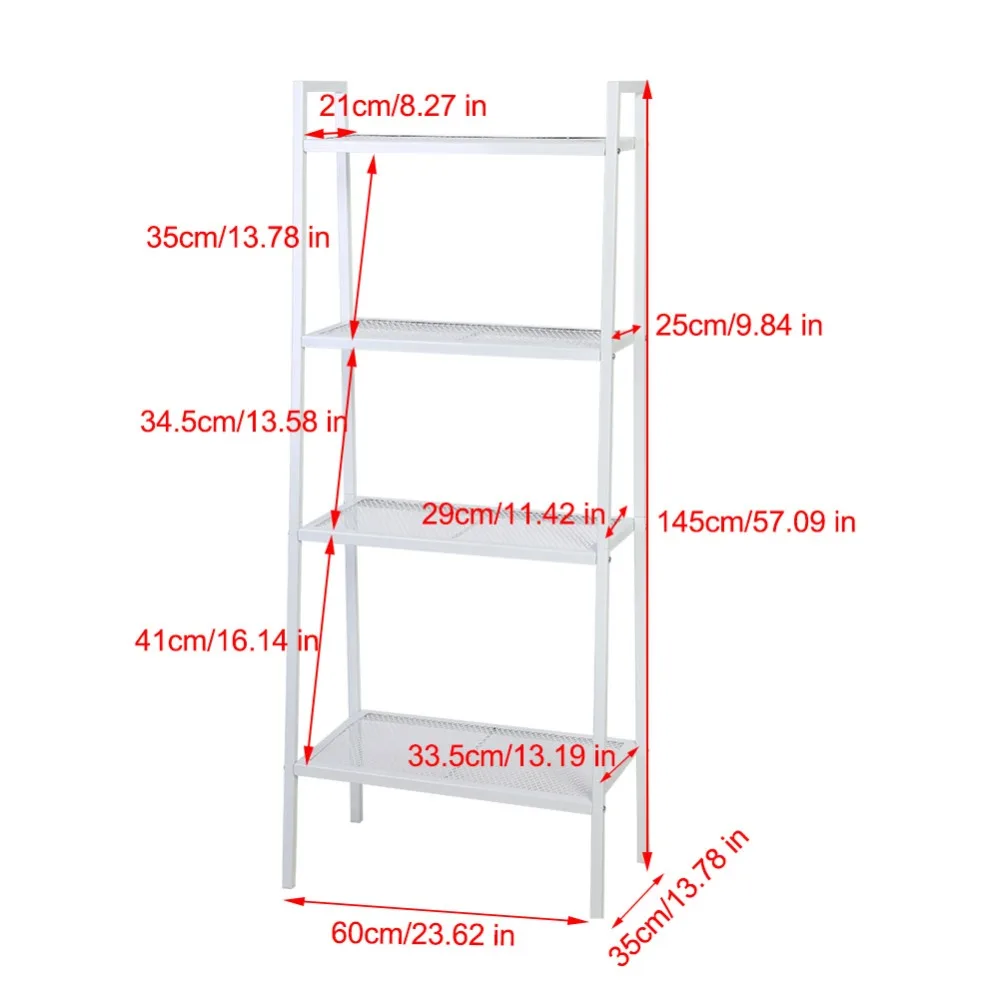 4 яруса, полка для хранения, книжная полка 60*35*145 см, книжный шкаф, книжный стеллаж для хранения, держатель для хранения, украшение для дома, лучшее качество