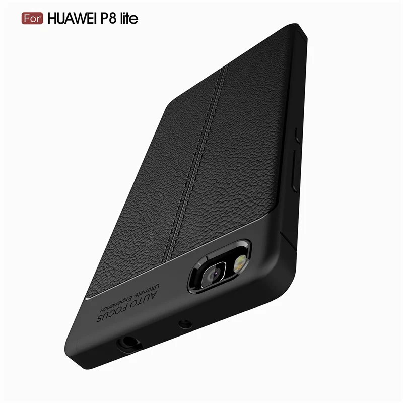 Litchi cortex silicone case for Huawei P8 lite  (11)