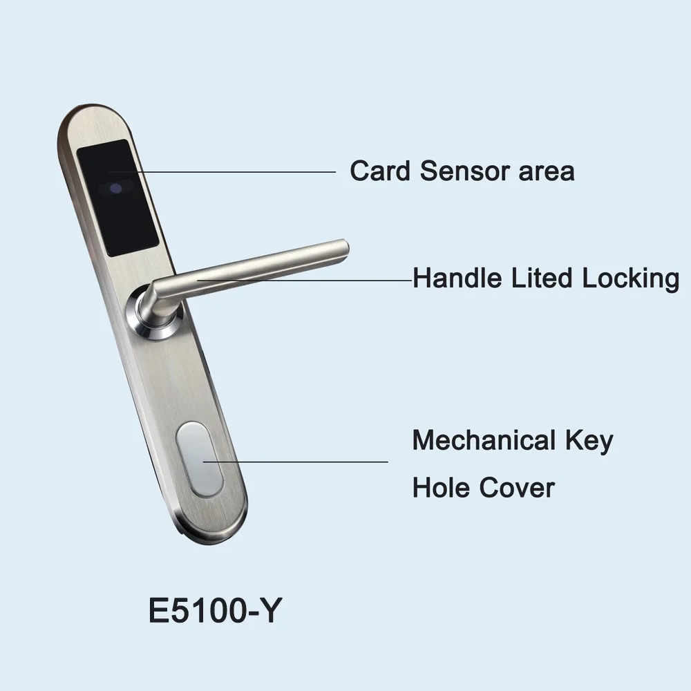 Электронный дверной замок для отеля с RFID картой и 3585/4585 небольшим врезным швом в
