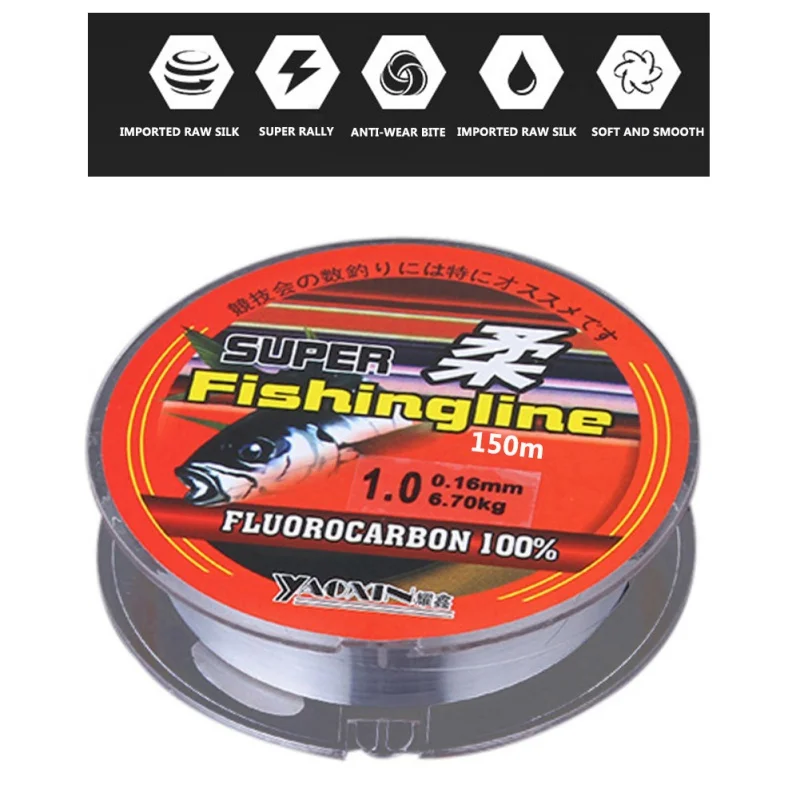 150 Meters Tough And Supple Nylon Fishing Line High-Strength Large Horse Fishing Line Sea Bream Line Water Cut Is Good