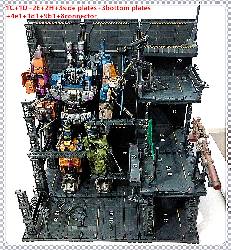 CG Hangar Garage Frontline Base Scene G Unit for Bandai Gundam Combination for sale online