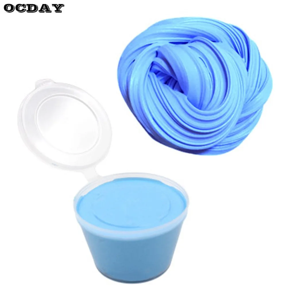 

DIY 3D Fluffy Foam Clay Slime Soft Cotton Slime Ball Kit No Borax Craft Mud Toy Stress Relief Slime Light Kids Modeling Clay Toy