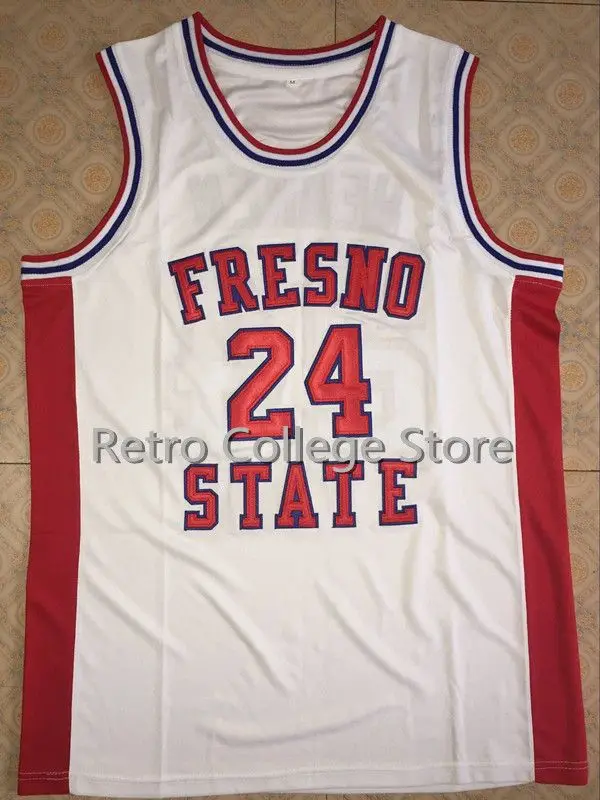 

#24 Chris Herren Fresno State College high quality Basketball Jersey Embroidery Stitched Customize any name number