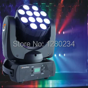 

China 12X10W RGBW 4 IN 1 LED beam moving head dmx stage lighting for disco bar led mini lyre dj light