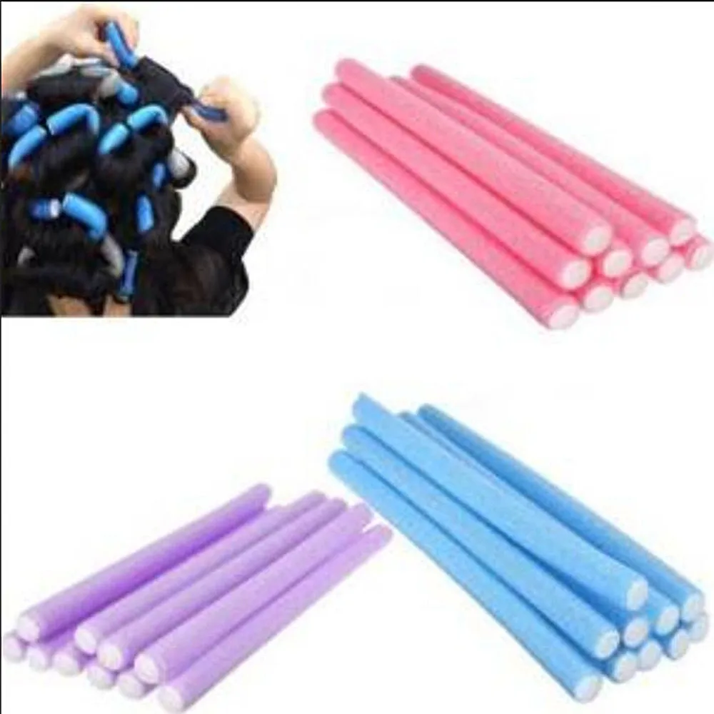 10 Pcs/Set Hair Curler Magic Air Hair Roller Curling Sticks Soft Foam