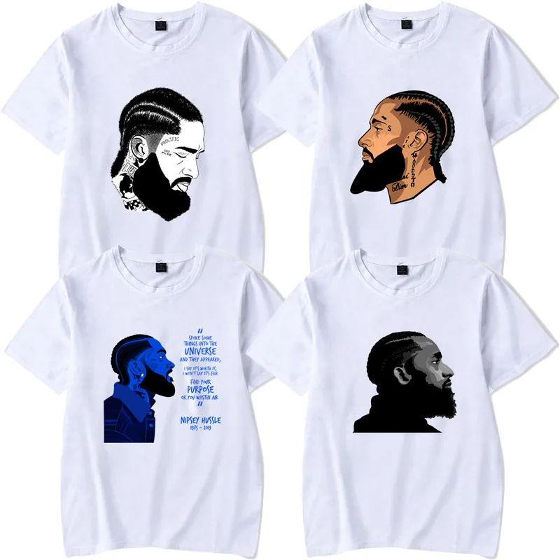 

Hip Hop nipsey hussle t Shirt Rapper men/women classic t shirt Summer Short Sleeve nipsey hussle streetwear tshirts NZ028