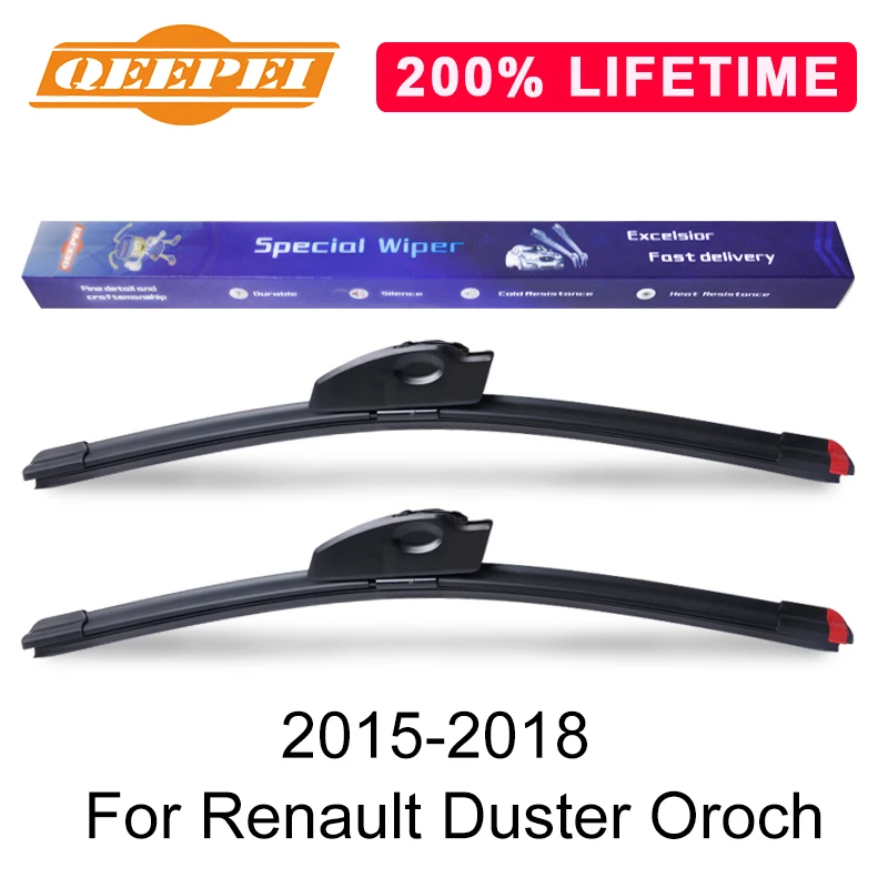 QEEPEI Замена стеклоочистителя для Renault Duster Oroch 2015 2018 силиконовая Резина лобовое