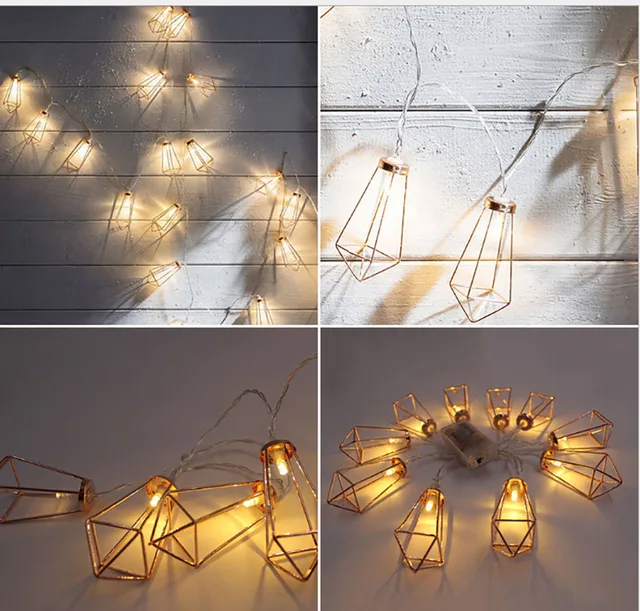 Linyee Decorative Diamond Led String Lights Rose Gold Fairy Light Linyee Decorative Diamond Led String Lights Rose Gold Fairy Light For Christmas Party Wedding Bedroom