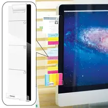 Right/Left Paste Computer Monitor Sticker Sticker Acrylic Screen Notes Record Clip Charging Hole Phone Holder Professional