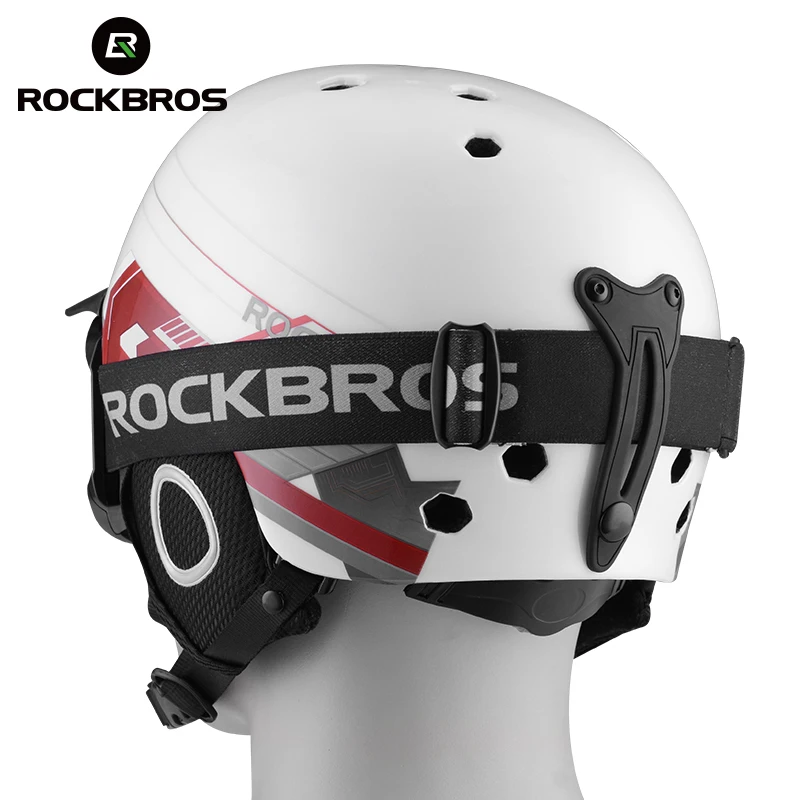 ROCKBROS التزلج خوذة تكاملي مصبوب السلامة خوذة تزلج حماية الكبار الاطفال الحرارية خفيفة على الجليد التزلج رئيس ارتداء