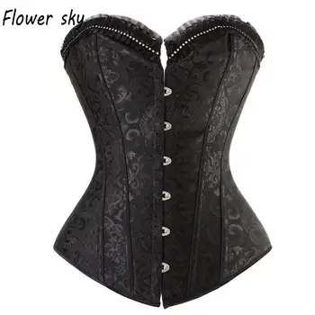 

Overbust Corset Body Shaper Slimming Belly Waist Trainer Corset Women Workout Tummy Fat Burner Corset Top