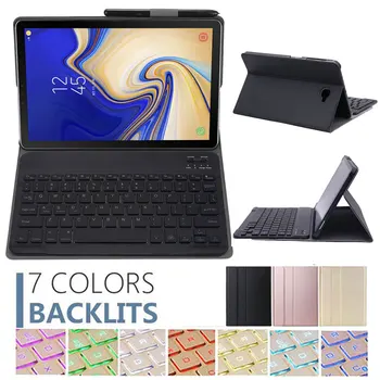 

Backlit Bluetooth Keyboard Case For Samsung GALAXY Tab A A6 10.1 inch SM-T580 SM-T585 Tablet Stand Cover Wireless Keyboard Case