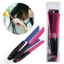 Мода V Тип выпрямитель для волос гребень DIY салон парикмахерских Стилизация инструмент гребень Портативный гребень для волос