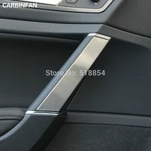 Подходит для VW 2013 Гольф 7 CHROME подкладке крышка подлокотника 4 шт./компл. внутренняя ручку двери окна отделка дверная ручка Стикеры