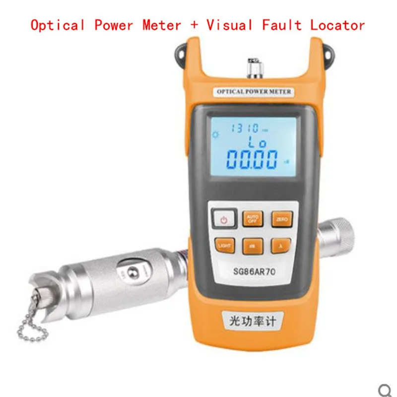 

Optical power meter + Visual Fault Locator . Red light source fiber optic pen, optical power tester set fiber optic pen 10KM