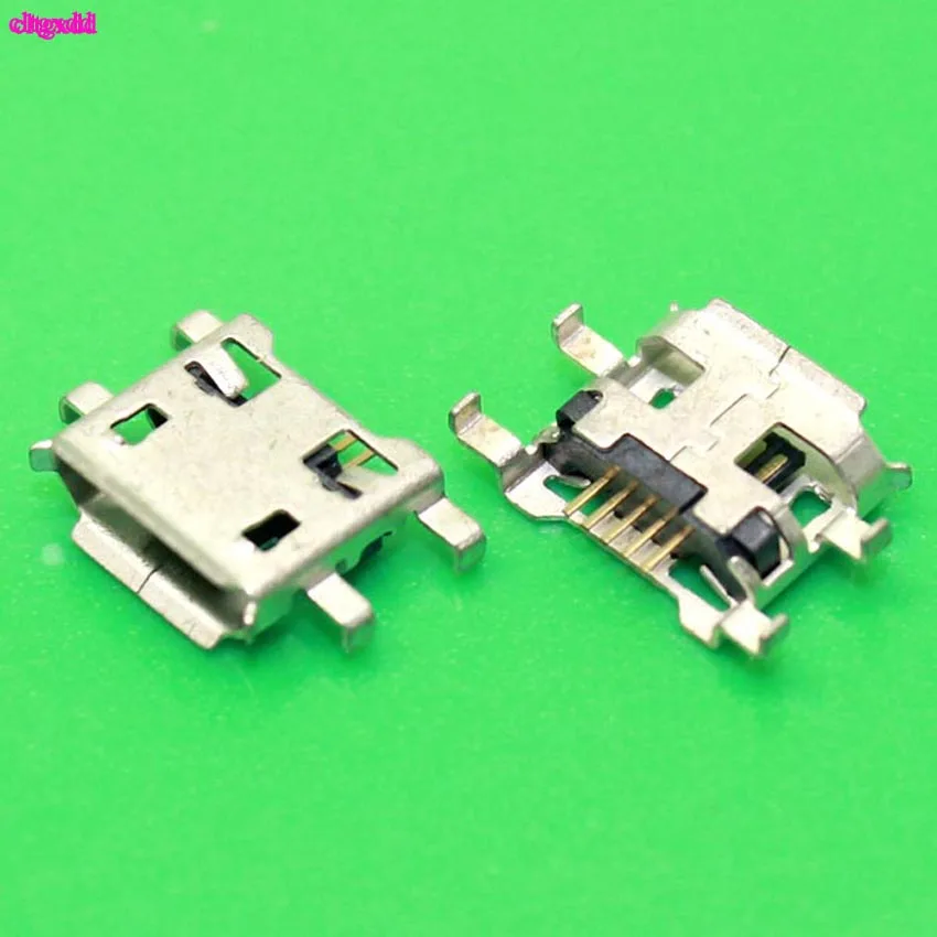 

10pcs Micro USB Connector heavy plate B type 5pin 0.72mm have curling side Female Jack For Mobile Mini USB repair mobile tablet
