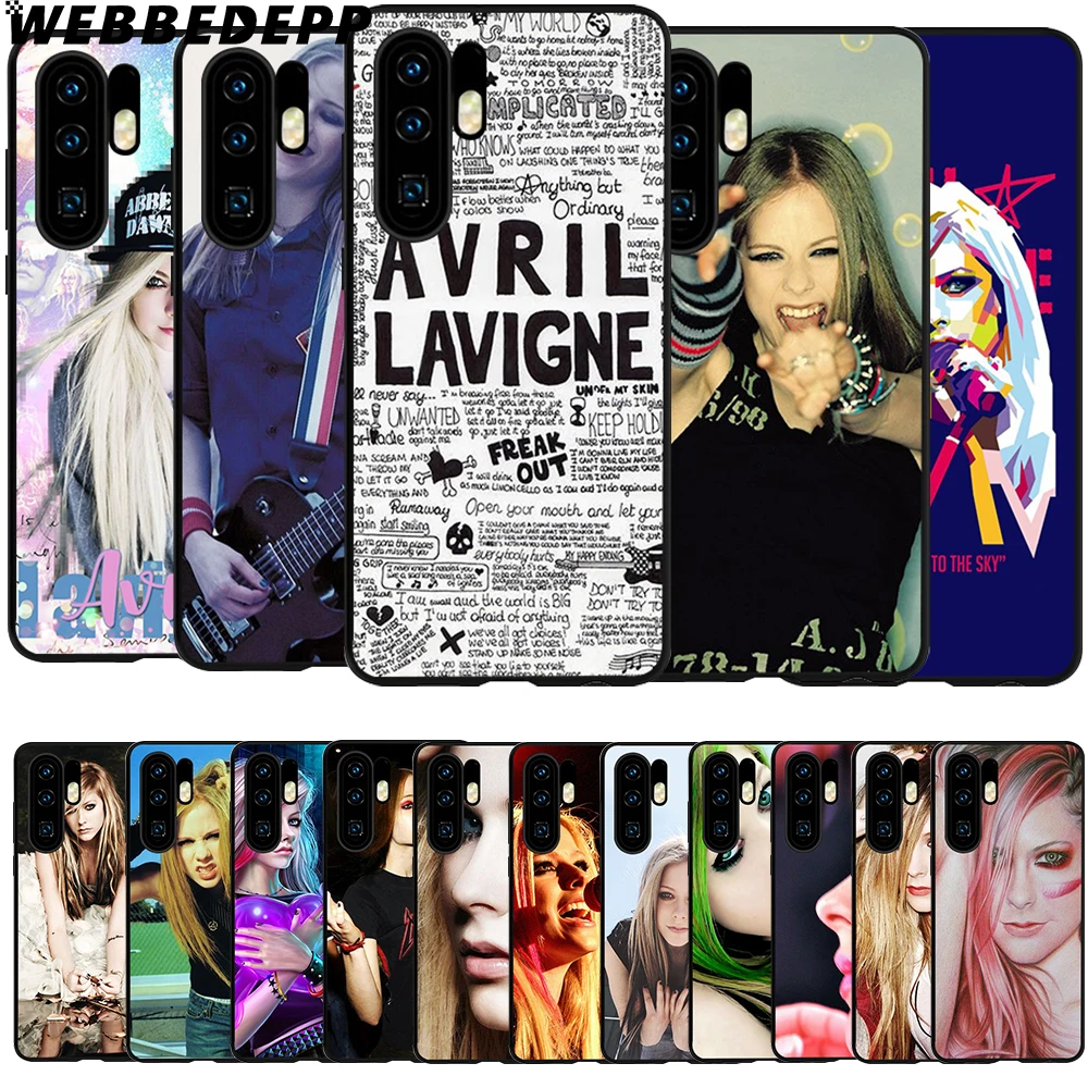 

WEBBEDEPP Avril Lavigne Soft TPU Case Cover for Huawei P8 P9 P10 P20 P30 Lite Pro P Smart 2019