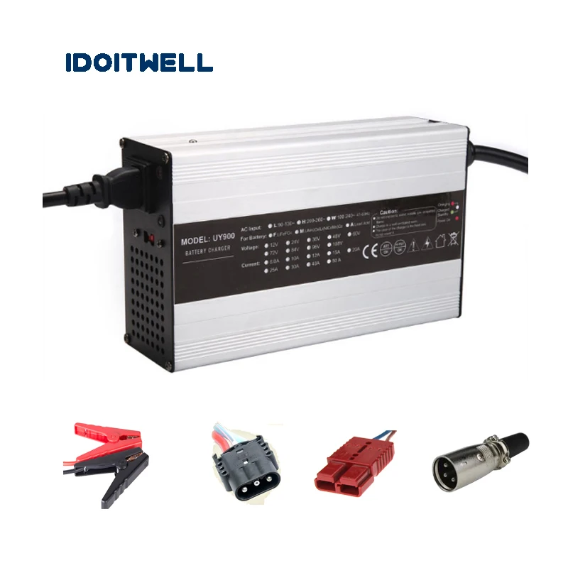 Customized 900W series 12V 40A 24V 25A 36V 18A 48V 15A battery charger for Lead acid Lithium Li-ion battery or LifePO4 battery