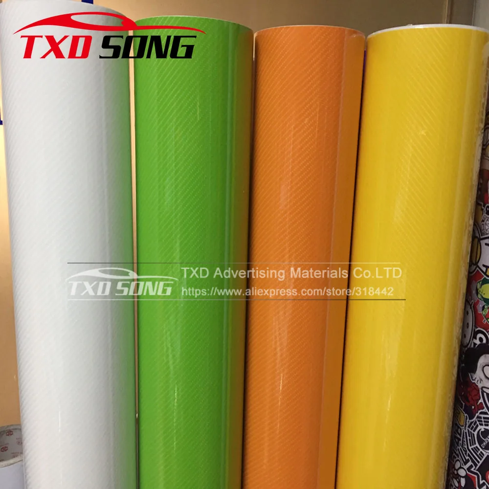 

60CMx152CM/Lot High Glossy Black 5D Carbon Fiber Vinyl Wrap Film Black DIY Glossy ultra 5D Carbon Vinyl Sticker with air bubbles