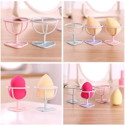 New 4 Color Makeup Sponge Gourd Powder Puff Rack Egg Bracket Box Dryer Organizer Beauty Shelf Holder makeup Tool | Красота и здоровье