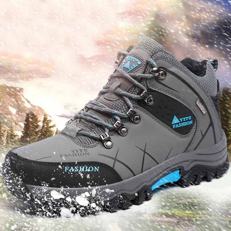 

2019 New Men Fashion Hiking Shoes Breathable Mesh Cloths All-match Casual Shoes High Quality Resistant Lace-Up Sports Shoes