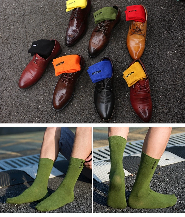 Новые брендовые хлопковые мужские счастливые носки компрессионные носки Harajuku мужские Британский стиль джентльмен Большие Размер носки