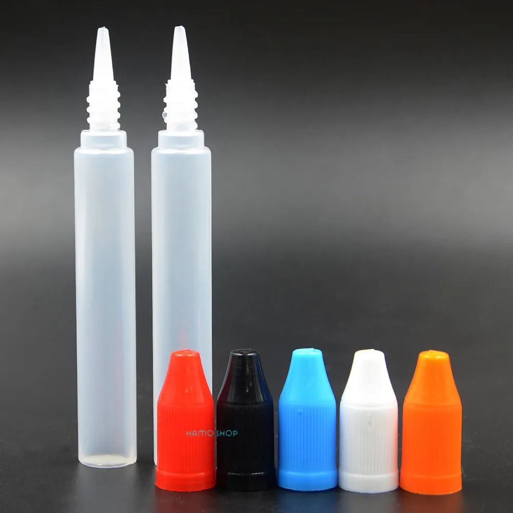 

20pcs 15ml Mix 5 Colors Dropper Plastic Bottle Unicorn Filler Tip PE Liquid Ship E-cigarette Bottle