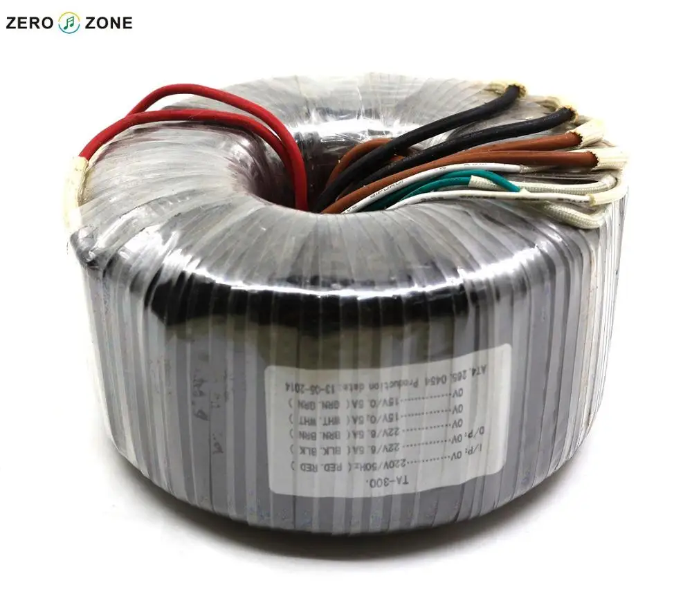 ZEROZONE TA-300 300 Вт тороидальный трансформатор 300VA двойной 22 в+ двойной 15 в трансформатор питания
